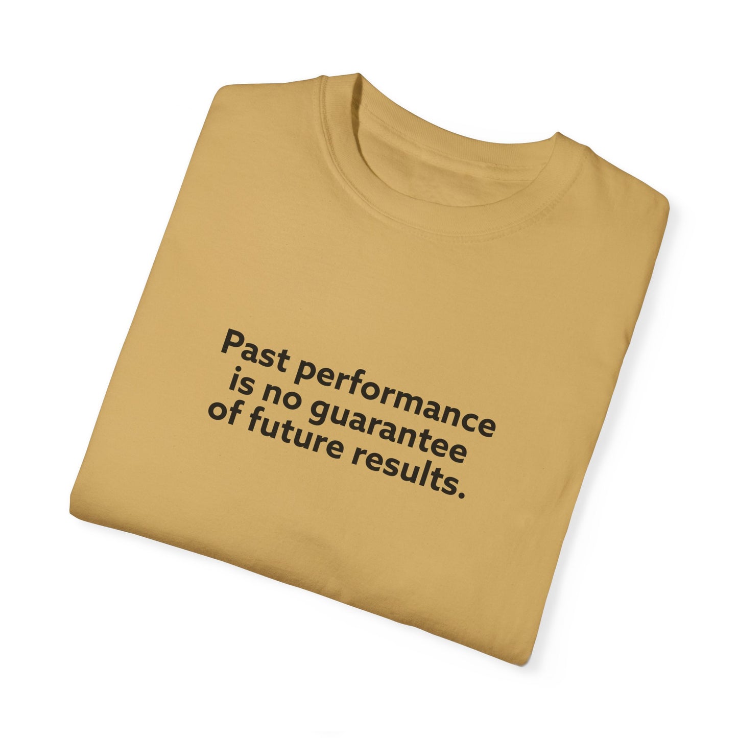 Past Performance is No Guarantee for Future Results Unisex Garment-Dyed T-shirt