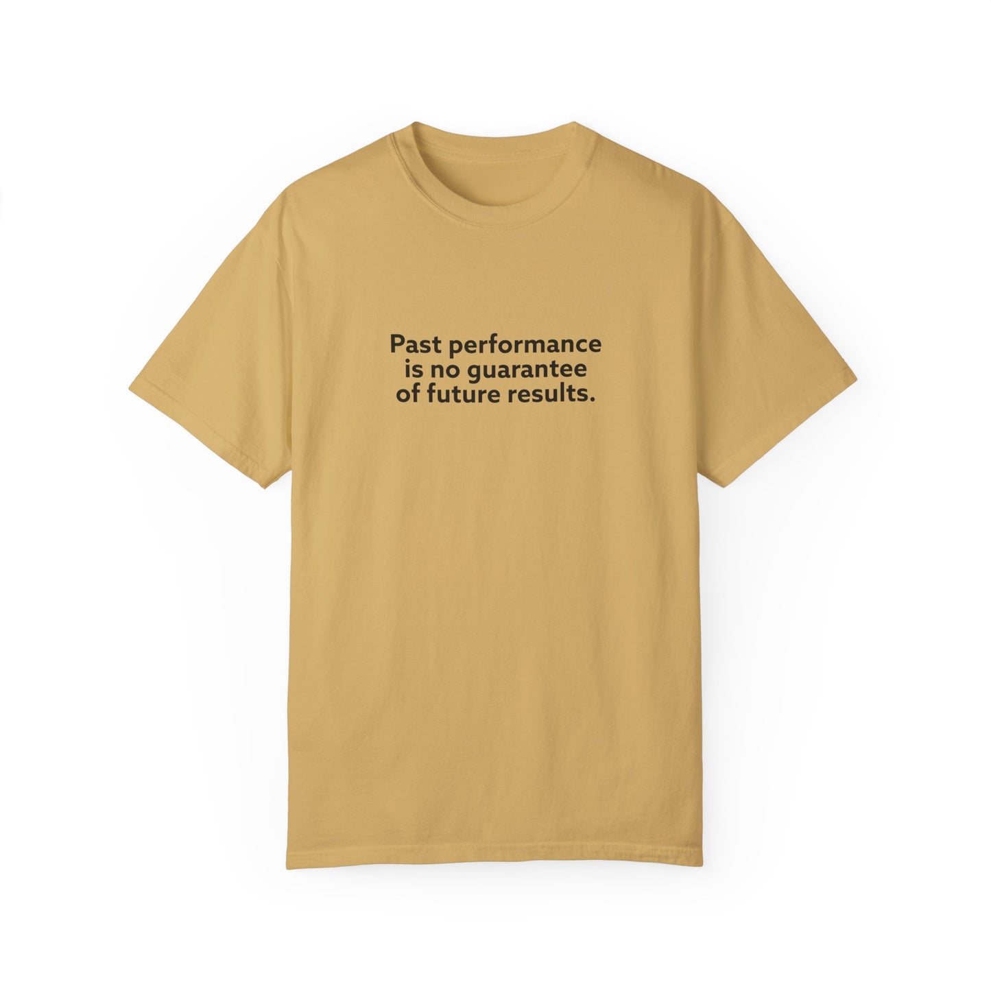 Past Performance is No Guarantee for Future Results Unisex Garment-Dyed T-shirt