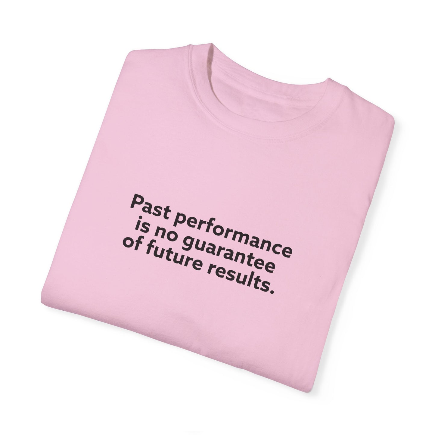 Past Performance is No Guarantee for Future Results Unisex Garment-Dyed T-shirt